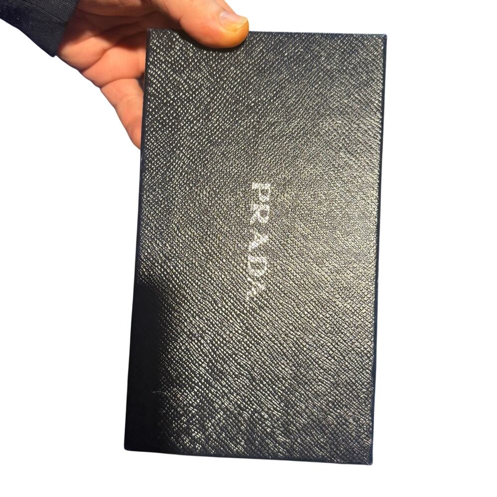 Prada Vitello Grain Leather Wallet on Chain / Clutch – Navy Blue - Picture 12 of 12